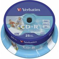 Verbatim CD-R 52x 25st. Spindle Printable - thumbnail