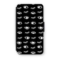 Eye pattern #3: iPhone X Flip Hoesje