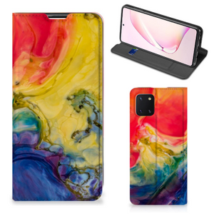 Bookcase Samsung Galaxy Note 10 Lite Watercolor Dark