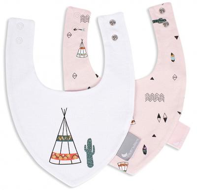 Interbaby bandana-slabbetje Tipi 38 cm katoen