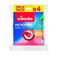 Vileda Colors Microvezeldoekjes 4 Stuks - thumbnail