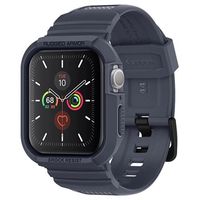 Spigen Rugged Armor Pro Apple Watch 9/8/SE (2022)/7/SE/6/5/4 TPU Case - 44mm/45mm - Blauw - thumbnail