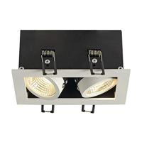 SLV plafondinbouwarmatuur KADUX 2 SET/ledspot, schijnwerper, plafondspot, plafondarmatuur, inbouwarmatuur, binnenverlichting / 3000K 14 W 1290 lm wit dimbaar 38 graden