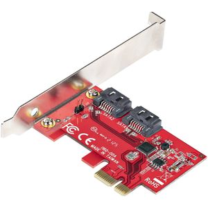 StarTech.com 2P6G-PCIE-SATA-CARD interfacekaart/-adapter Intern