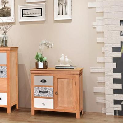 vidaXL Dressoir 65x35x60 cm massief eucalyptushout