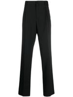 Lanvin pantalon droit plissé en laine - Noir