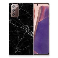 Samsung Note 20 TPU Siliconen Hoesje Marmer Zwart - Origineel Cadeau Vader