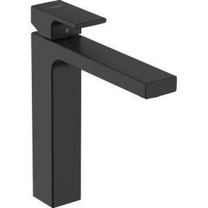 Hansgrohe Vernis wastafelkraan 181 highriser zonder waste mat zwart 71591670