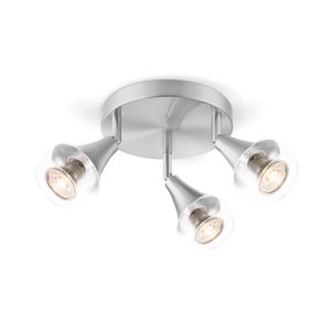 Home sweet home LED opbouwspot Vaya 3L rond - mat staal