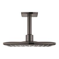 GROHE Rainshower SmartActive 310 Cube hoofddouche set plafond vierkant 142 mm met 2 straalsoorten, hard graphite