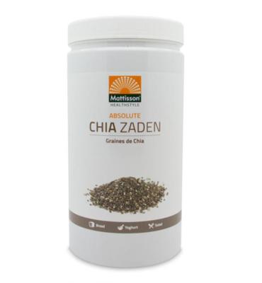 Mattisson Mattisson Absolute Chia Zaad Raw (1000g) Mattisson Mattisson Absolute Chia Zaad Raw (1000g)