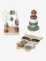 Set met 3 spelletjes GREEN FOREST van FSC®-hout meerdere kleuren