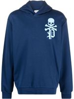 Philipp Plein hoodie à logo Gothic Plein imprimé - Bleu