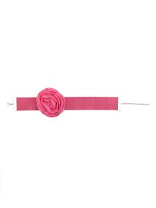 Blumarine collier ras-de-cou à broche fleur - Rose