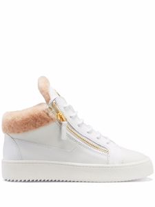 Giuseppe Zanotti baskets Kriss à doublure lainée - Blanc