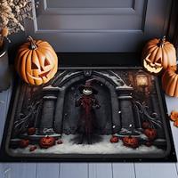 halloween decoraties deurmat jack skelet pompoen keuken mat vloermat antislip gebied tapijt olie proof tapijt binnen buiten mat slaapkamer decor badkamer mat entree tapijt Lightinthebox - thumbnail