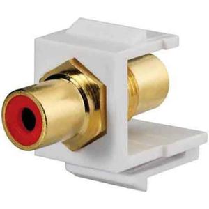 Rutenbeck 17000604 Cinch-connector Adapter, inbouw, Koppeling, dubbel Rood 1 stuk(s)