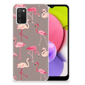 Samsung Galaxy A03S TPU Hoesje Flamingo