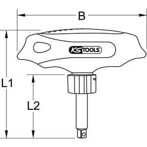 KS Tools 151.1109 handschroevendraaier Schroevendraaier met meerdere bits Rechte schroevendraaier