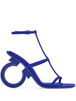 Ferragamo sandales Elina 100 mm à bout ouvert - Bleu