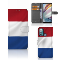 Motorola Moto G60 Bookstyle Case Nederlandse Vlag - thumbnail