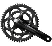 Shimano Crankstel 2 x 10 speed Road FC-RS400 175/50-34 holle as zwart