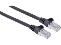 Intellinet 741057 RJ45 Netwerkkabel, patchkabel CAT 6A S/FTP 10.00 m Zwart Folie afscherming, Afscherming gevlochten, Afgeschermd, Geschikt voor HDMI,