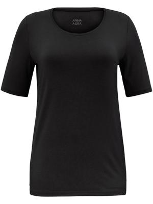 Shirt ronde hals en korte mouwen Van Anna Aura zwart Shirt ronde hals en korte mouwen Van Anna Aura zwart