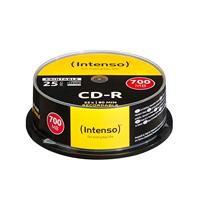 Intenso CD-R blanco's 700MB 52x 25 spindel cakebox krasbestendig bedrukbaar