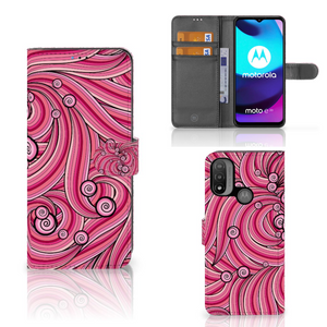 Motorola Moto E20 | E30 | E40 Hoesje Swirl Pink