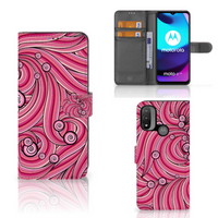 Motorola Moto E20 | E30 | E40 Hoesje Swirl Pink - thumbnail