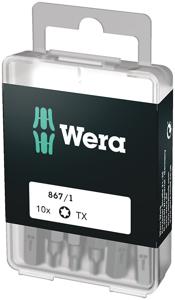 Wera 867/1 Z DIY SiS 05072408001 Torx-bit T 20 Gereedschapsstaal Gelegeerd, Taai D 6.3 10 stuk(s)