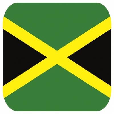45x Onderzetters voor glazen met Jamaicaanse vlag - Bierfiltjes 45x Onderzetters voor glazen met Jamaicaanse vlag - Bierfiltjes