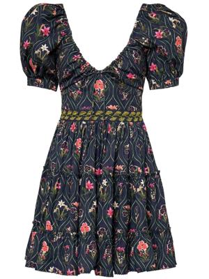 Agua By Agua Bendita Mini-jurk met print - Blauw