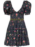 Agua By Agua Bendita Mini-jurk met print - Blauw