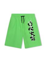 Marc Jacobs Kids short de bain à logo imprimé - Vert - thumbnail