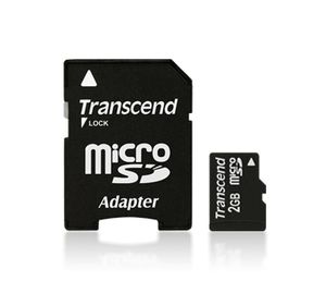 Transcend TS2GUSD microSD-kaart Industrial 2 GB Class 2 Incl. SD-adapter