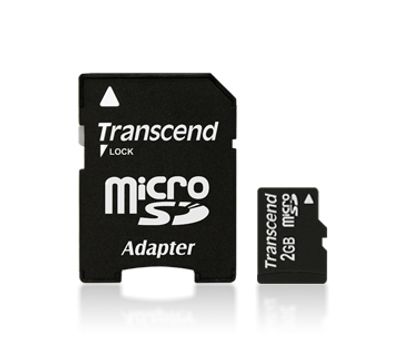 Transcend TS2GUSD microSD-kaart Industrial 2 GB Class 2 Incl. SD-adapter
