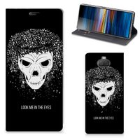 Mobiel BookCase Sony Xperia 10 Plus Skull Hair