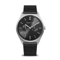 Bering 17140-102 Ultra Slim 40mm Silver Black Horloge