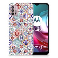 Motorola Moto G30 | G10 TPU Siliconen Hoesje Tiles Color - thumbnail