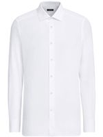 Zegna chemise à coupe cintrée - Blanc