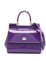 Dolce & Gabbana sac à main Sicily médium en cuir - Violet