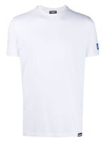 DSQUARED2 t-shirt en coton à patch logo - Blanc - thumbnail