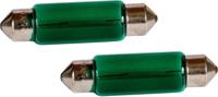 Sumex autolampen C10W 41 mm 12 Volt 10 Watt groen 2 stuks