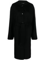 Marni manteau boutonné à capuche - Noir