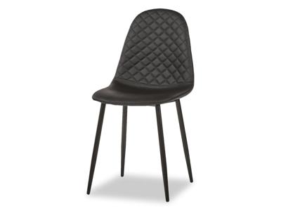 Lot van 4 stoelen LUCIUS zwart