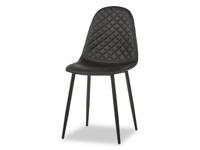Lot van 4 stoelen LUCIUS zwart