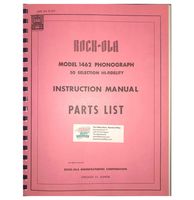 Rock-Ola Model 1462 Jukebox Service Manual - thumbnail