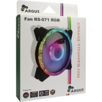 Inter-Tech RS-071 RGB Computer behuizing Ventilator 12 cm Zwart, Wit - thumbnail